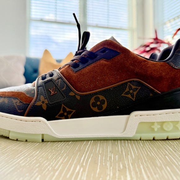 Louis Vuitton Brown and Orange Sneakers - Picture 5 of 9